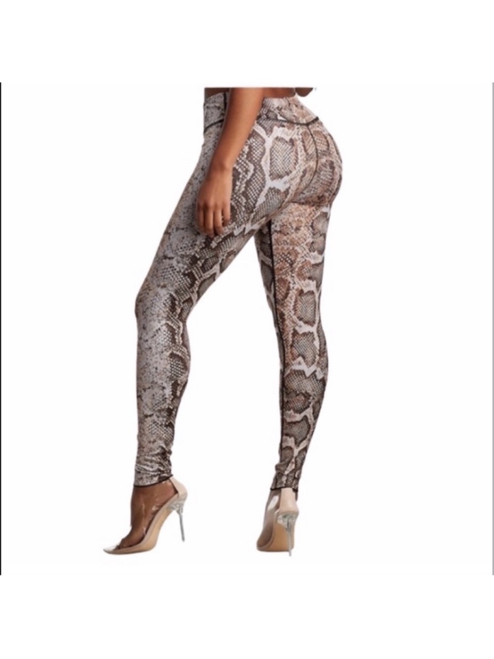 True Religion NWT pullon snake animal print legging tights athleisure size small